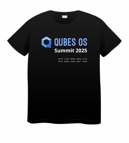 Qubes OS Summit 2025 Official T-Shirt