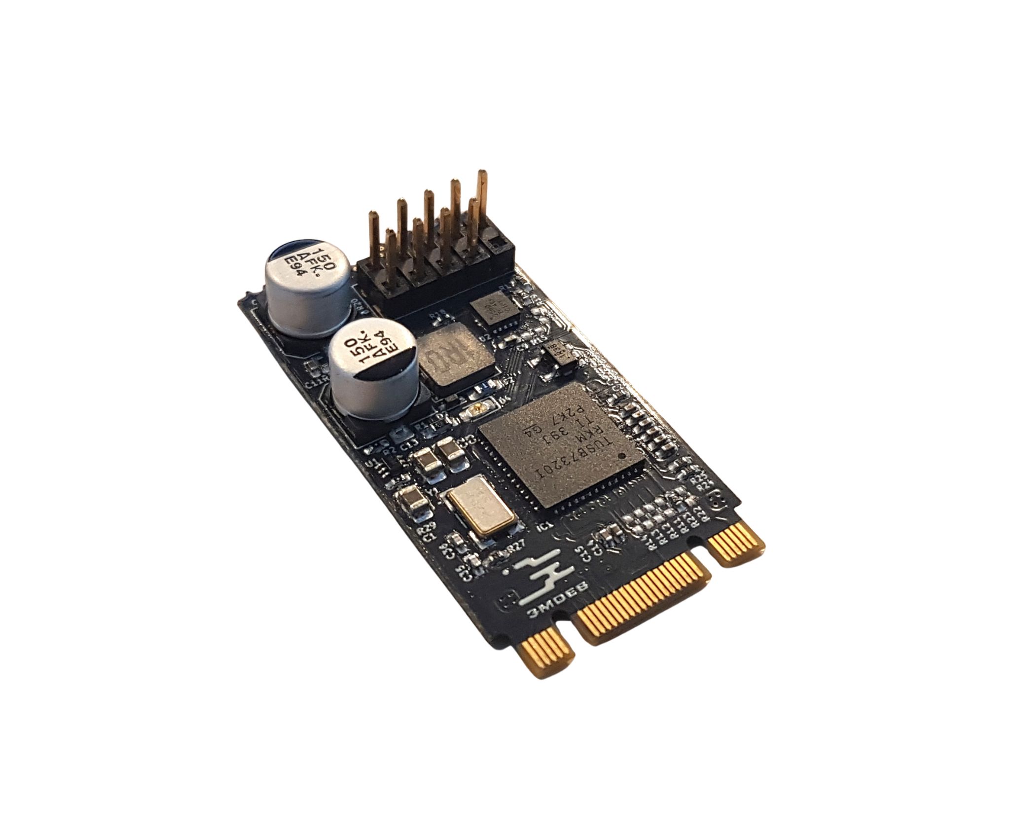 PCI2USB - M.2 USB Expansion Card with Independent USB Controller